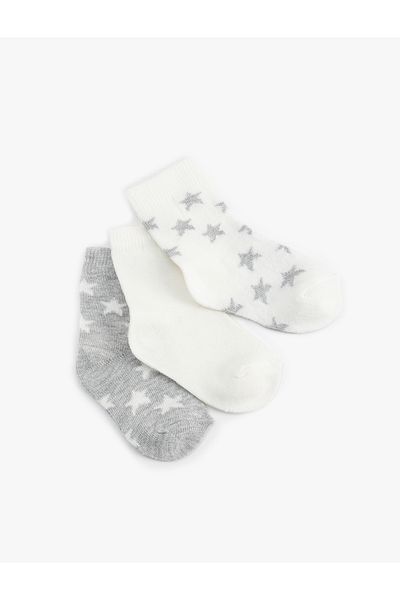 Koton Star Patterned Socks Set of 3