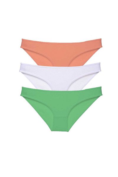 Easy Tedarik 3 Pieces Super Eco Set Lycra Women's Slip Panties 544