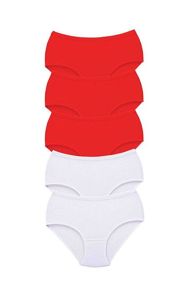 Easy Tedarik 5 Pieces Tutku Women's High Waist Bato Thick Rubber Panties S8