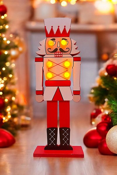 MAGICLEDCORNER ديكور عيد الميلاد المضاء بإضاءة LED من Lead Soldier