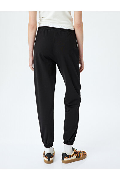 Koton Άνετη φόρμα Jogger με διπλή μέση με λεπτομέρεια με κορδόνια και τσέπες