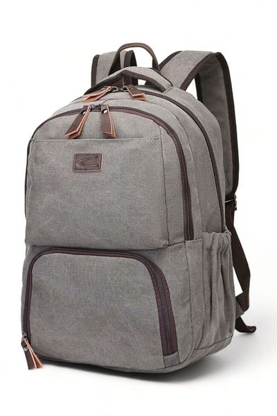 CACTİVE Cactive Canvas Gray Unisex Backpack Ctv1313