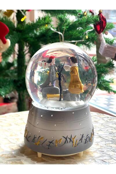 ÇIRPAN EV GRİ KAR KÜRESİ DESEN1  15CM