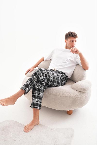 BİQ & TAQ BUTİK Relaxs Checked Plaid Hiking Pants