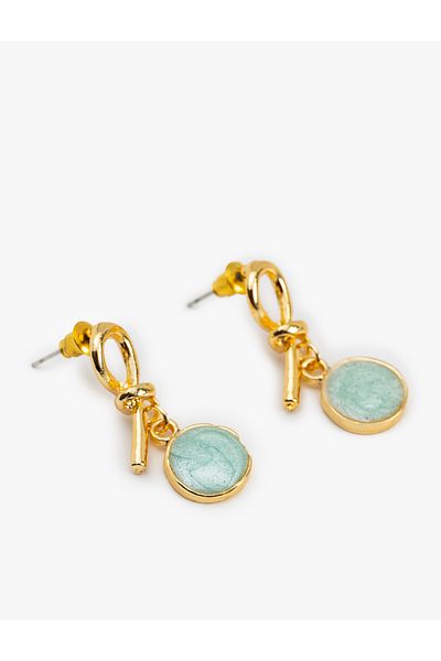 Koton Dangle Knot Figured Geometric Earrings