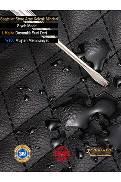 FİXFLEX Nissan Juke New Custom Leather Auto Armrest Cover Capiton with Sponge Black Embroidered