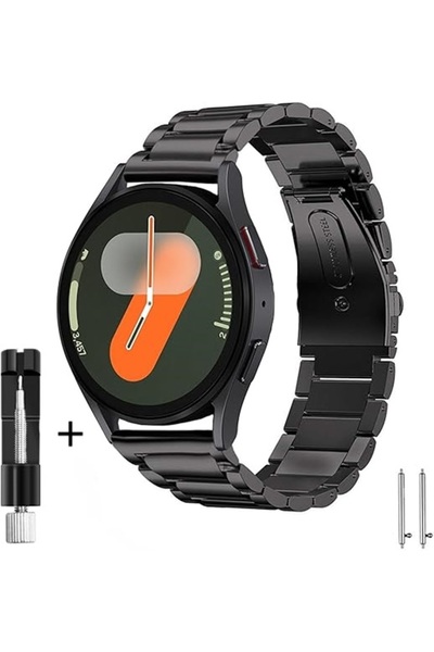 MMPSHOP Xiaomi Watch S1-S1 Active/S2/S3/Mi Watch Compatible 22mm Stainless Steel Smart Watch Band