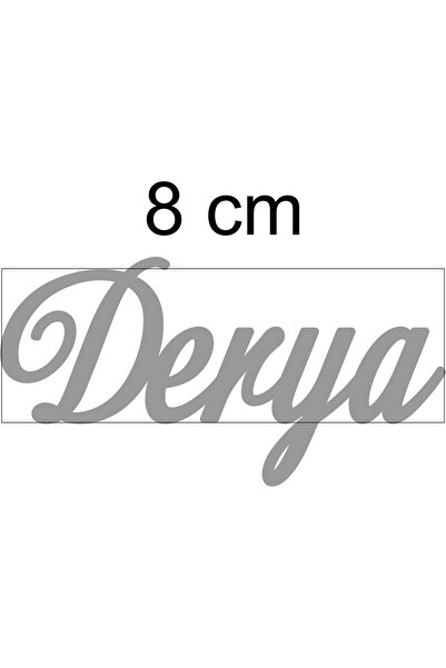 hoby shop Silver Aynalı Pleksi Isim- Gümüş Aynalı Pleksi Isim 8 Cm Gumus