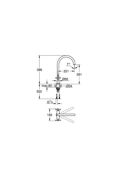 Grohe Atrio Sink Faucet30362000