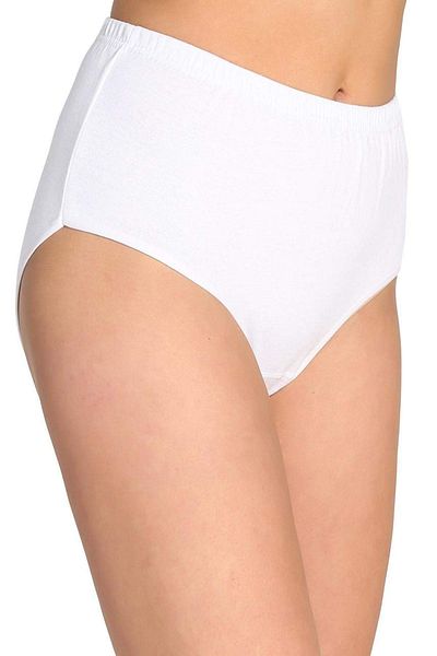 Easy Tedarik Tutku Women's High Waist Bato Thick Rubber Panties White