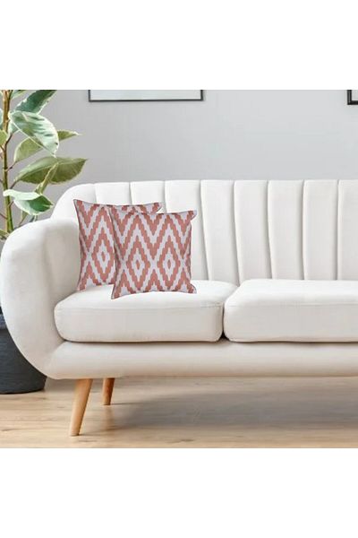 Donetella 2- Piece Modern 45x45 Throw Pillow Cover -,Decorative Covers for Cushions, Filling Not Included