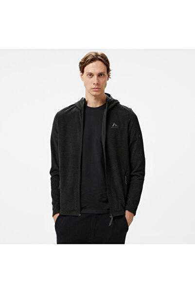 Mc Kinley McKinley Hucture II Fz Erkek Siyah Outdoor Sweatshirt