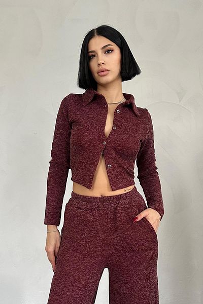 Elbee Fashion Woman Shirt and Pants Tracksuit Set