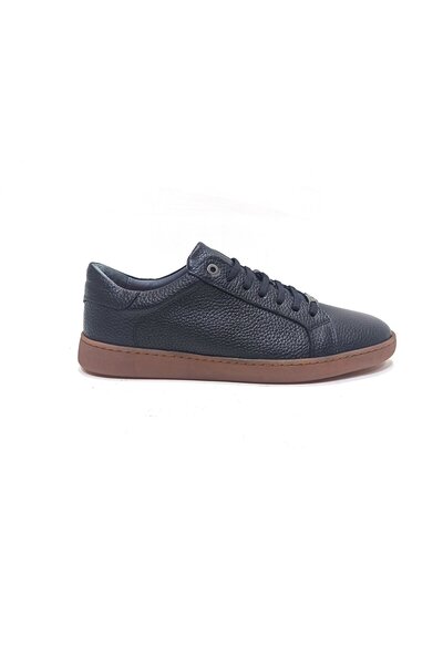 LUCIANO BELLINI LUCIANO BELLINI BLACK LEATHER MEN'S SNEAKER SHOES