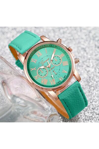 MY SUPPORT Kadın Kuvars Saat Yeşil