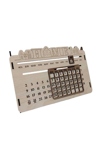 Lucena Endless Desktop Calendar Wooden Desk Calendar