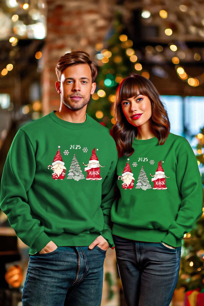 GREENCACTUS - Χριστουγεννιάτικο θεματικό φούτερ με συνδυασμό αγαπημένων ζευγα...