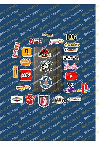 One Little Happiness Pachet de autocolante de marcă Logo V2 - Autocolant pent...