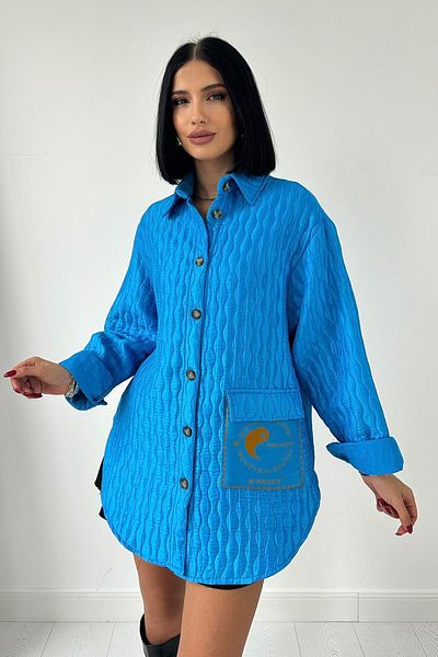 Elbee Fashion Woman Cămașă matlasată cu buzunare