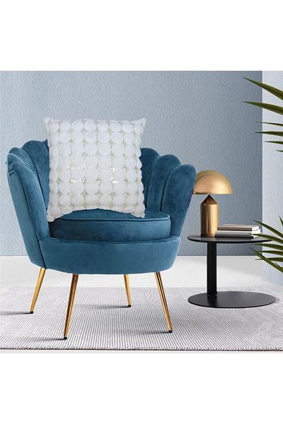 Donetella 1- Piece Modern 45x45 Throw Pillow Cover -,Decorative Covers for Cushions, Filling Not Included