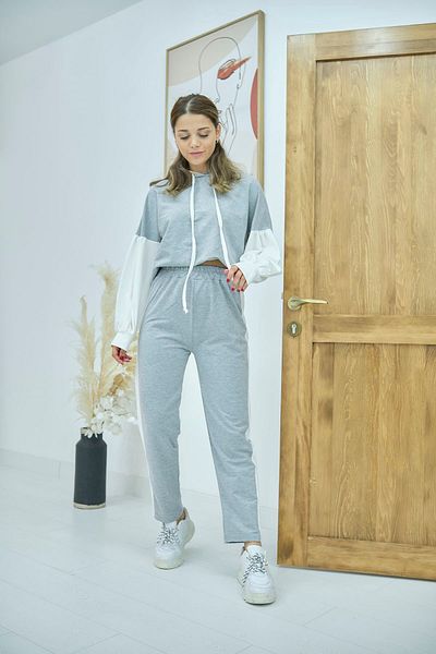 Elbee Fashion Woman Hooded Tracksuit Set