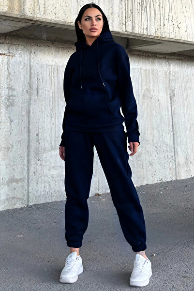 YAKAMEL Set de trening gros pentru femei, supradimensionat, cu 3 fire, cu tiv...