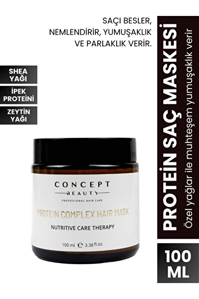 Concept Beauty Protein Kompleks Saç Maskesi – Serisin-shea Yağı-keratin Özlü-...