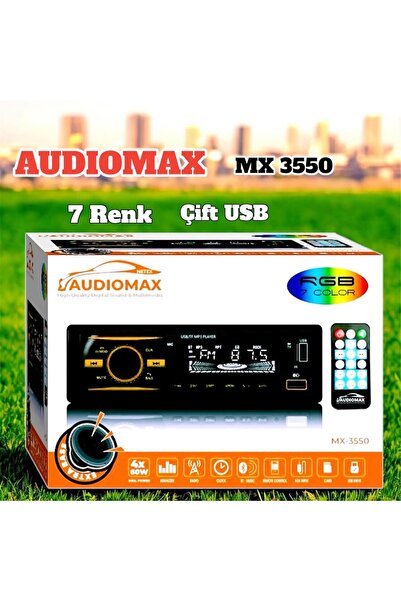 navicars Audıomax Çift Usb Bt Aux Renk Değiştiren Pro Teyp 2 Yıl Garantili