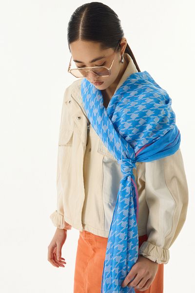 SOFT AKSESUAR Piyedepul Patterned Shawl