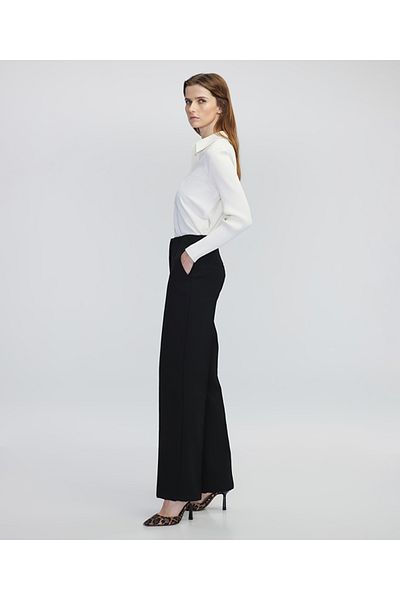 İpekyol Ribbed Stitching Wide Leg Fit Pants