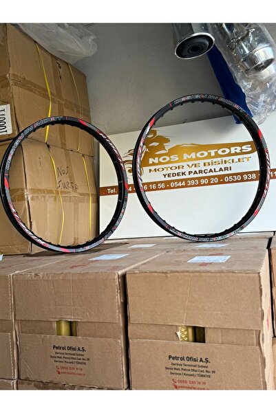 nos motors NOS MOTOR RİDE İT JANT ÇEMBERİ SETİ İNCE 17 (ÖN) 19 (ARKA) 1.20 KALINLIK Uyumlu - SİYAH RENK rideit
