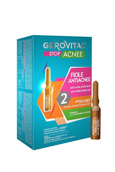 GEROVITAL Fiole antiacnee Gerovital Stop Acnee, 10 buc x 2 ml