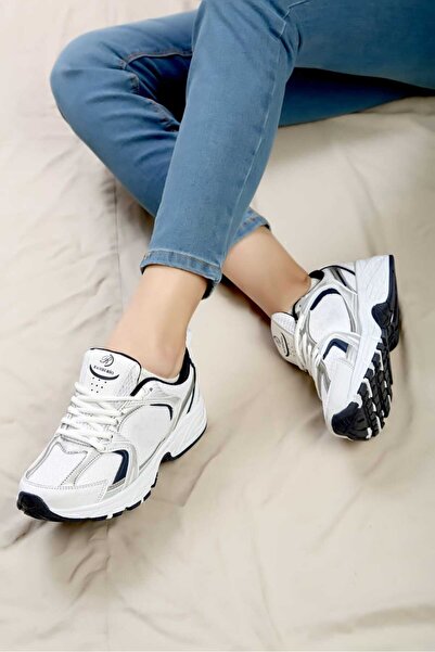 RAMBERİO spor koşu yürüyüş gunluk beyaz lacivert12