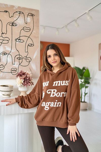 Elbee Fashion Woman Бродиран суитшърт