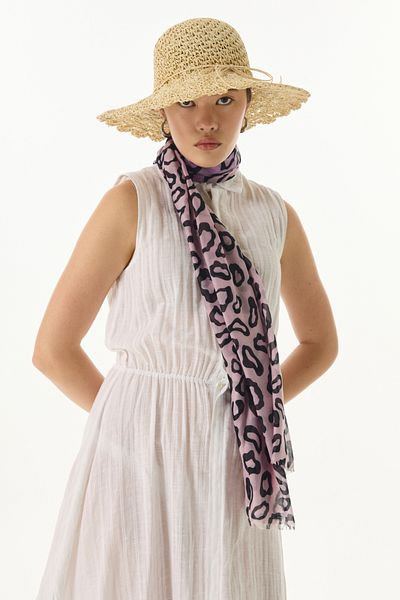 SOFT AKSESUAR Leopard Patterned Elegans Shawl