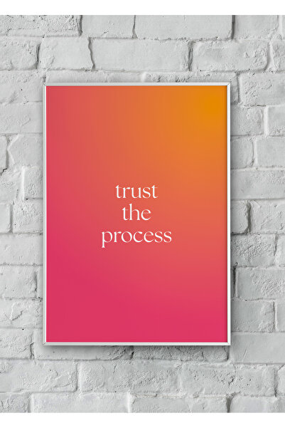 "Trust the process" Poster Tablo