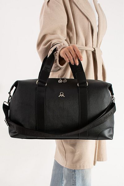 Çanta Trend Geantă neagră unisex de dimensiuni mari cu curea de umăr