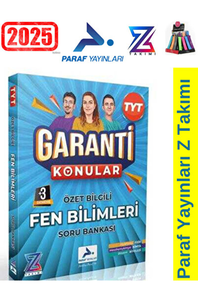 Ens Yayıncılık 2025 Paraf Yayınları Paraf Z Takımı TYT Fen Bilimleri Garanti ...