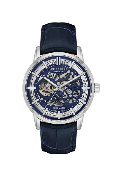 Lee Cooper ساعة لي كوبر للرجال أوتوماتيكية بمينا زرقاء - LC08035.399
