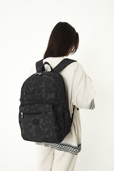 Lifonbag Unisex Αδιάβροχο Crinkle Υφασμάτινο Σχολικό και Ταξιδιωτικό Σακίδιο Πολλαπλών Διαμερισμάτων Laptop