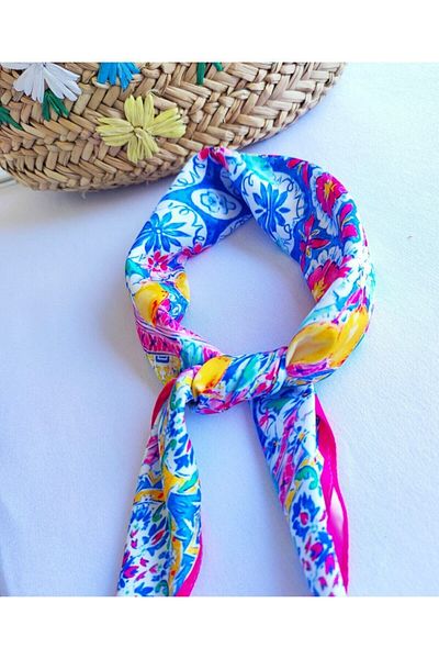 SOFT AKSESUAR Μαντήλι μαλλιών με μοτίβο Alaçatı Bandana 1 τεμάχιο