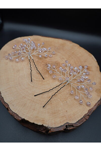 gelinmz Boncuklu Taraklı Ikili Gelin Saç Tokası