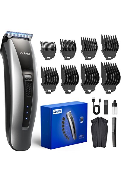 GLAKER Cordless Hair Clipper And Trimmeres With Precision Dial For Men Black HC2022