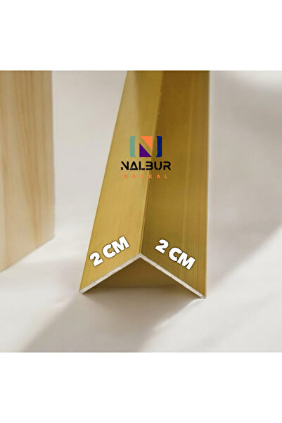 Nalbur Bakkal Alüminyum  L Köşe Merdiven Basamak Profili Çıtası 2 cm x 2 cm S...