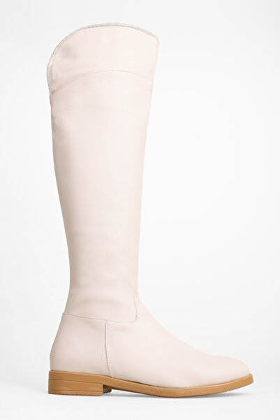 Shoeberry Γυναικείες μπότες Toon Beige Skin Beige Skin