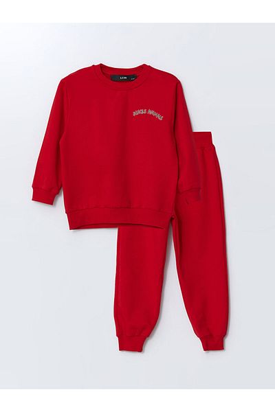 LC Waikiki Lcw Crew Neck Printed Baby Boy Tracksuit Suit Fast Fashion