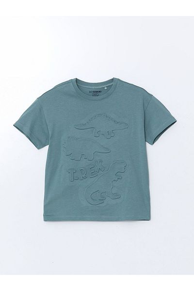 LC Waikiki Σετ πιτζάμες με στάμπα Dinosaur New Season για αγόρια - S5CK53Z1