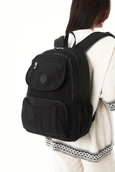 Lifonbag Unisex Αδιάβροχο Crinkle Υφασμάτινο Σχολικό και Ταξιδιωτικό Σακίδιο Πολλαπλών Διαμερισμάτων Laptop