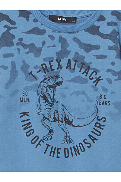 LC Waikiki LCW Kids Bisiklet Yaka Baskılı Erkek Bebek Eşofman Takım