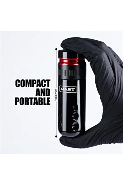 MAST Racer Wireless Tattoo Pen Machine Rose Shortest Machine With 4.0mm Strokes Two Replaceable Batt